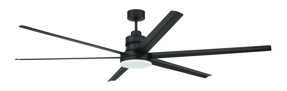 72" Ceiling Fan w/DC Motor w/Blades, Damp Rated