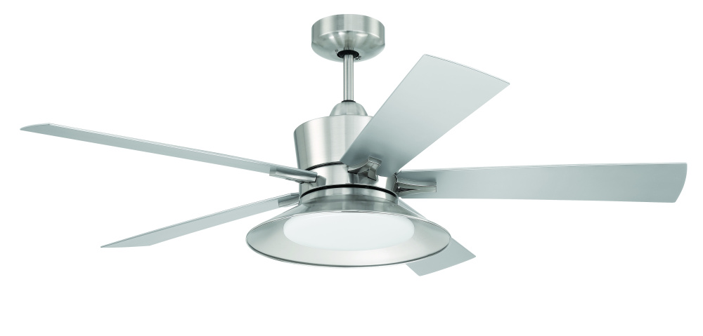 52" Ceiling Fan w/5 Blades, Wi-Fi & LED Light Kit