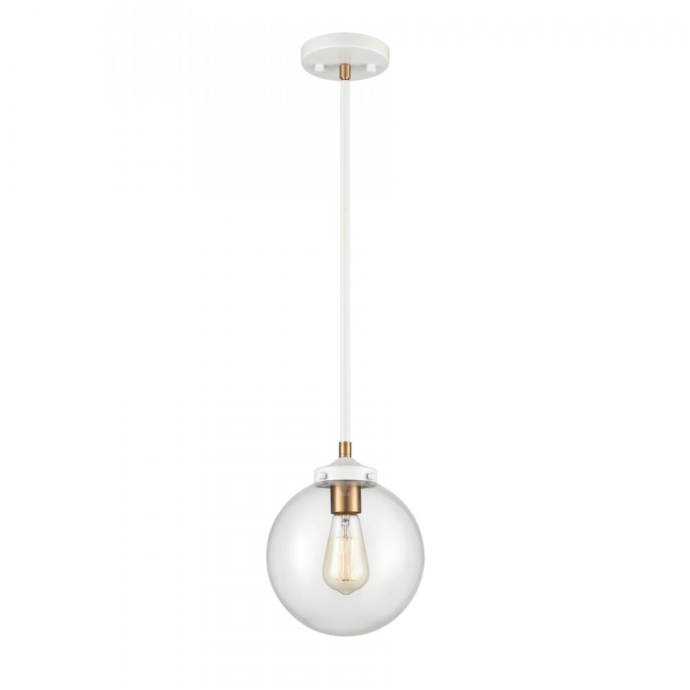 Boudreaux 8'' Wide 1-Light Mini Pendant - Matte White