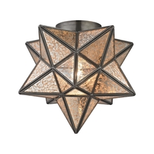 ELK Home Plus 1145-004 - Moravian Star 1-Light Flush Mount in Bronze