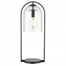 ELK Home Plus S0019-9580 - Bell Jar 28'' High 1-Light Desk Lamp - Matte Black