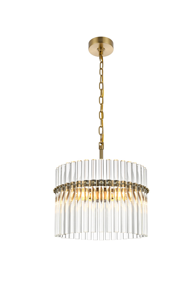 Paulina 16 inch Chandelier in Satin Gold