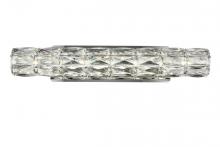 Elegant 3501W24C - Valetta Integrated LED Chip Light Chrome Wall Sconce Clear Royal Cut Crystal
